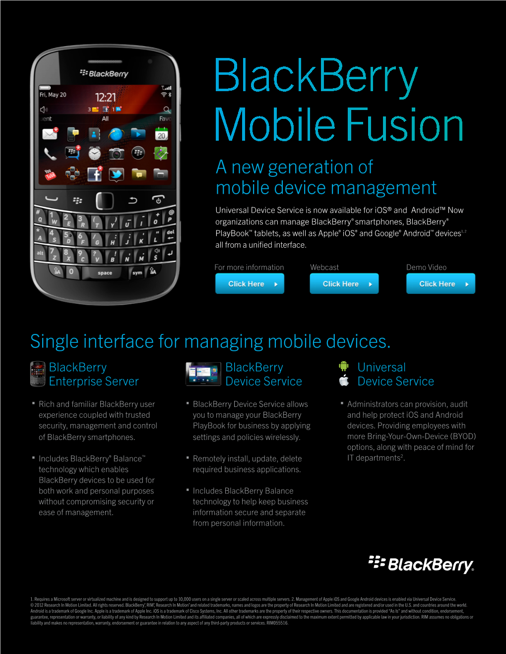 Blackberry Mobile Fusion a New Generation of Mobile Device Management