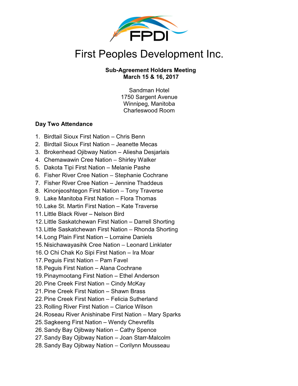 First Peoples Development Inc