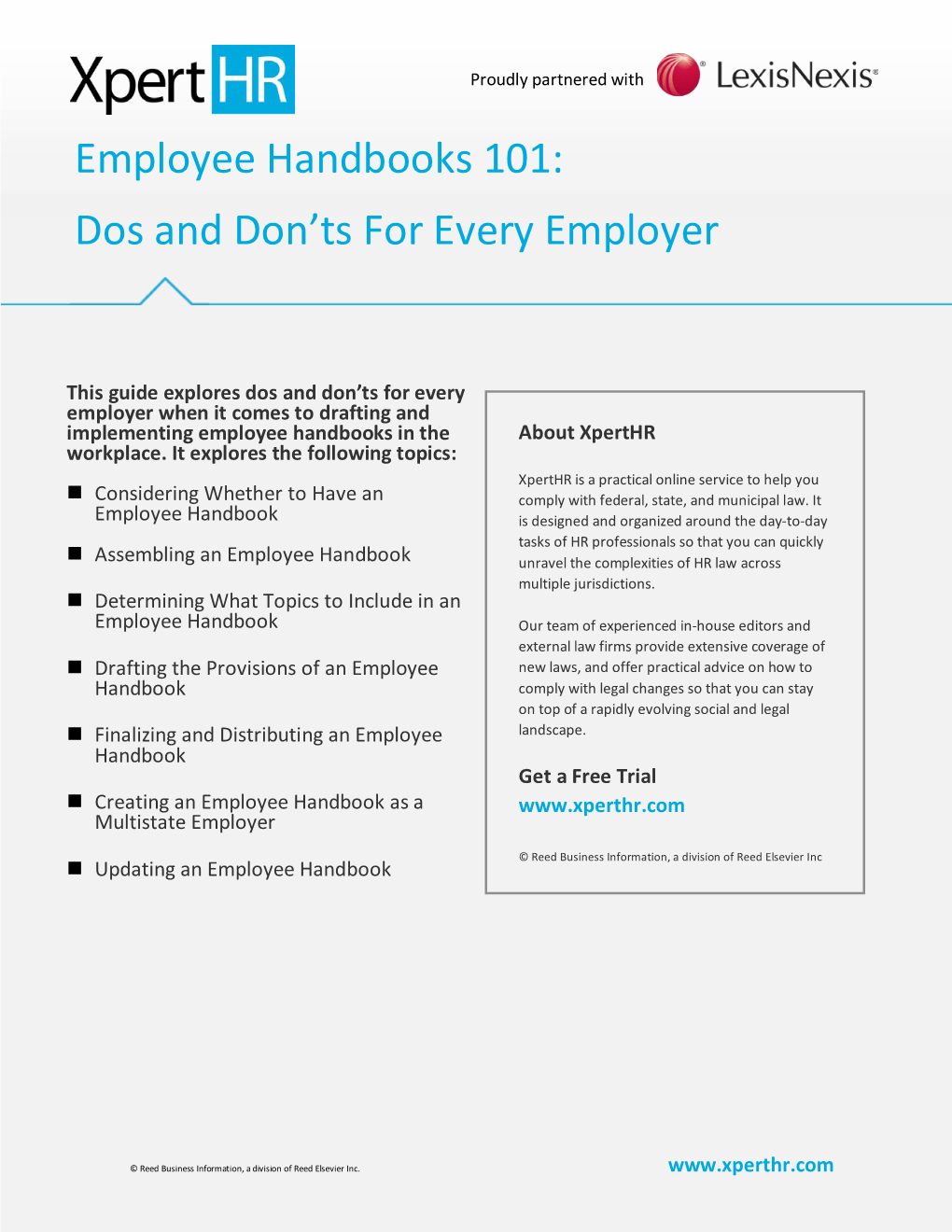 Employee Handbooks 101 Dos And Donts For Every Employer Docslib 3922