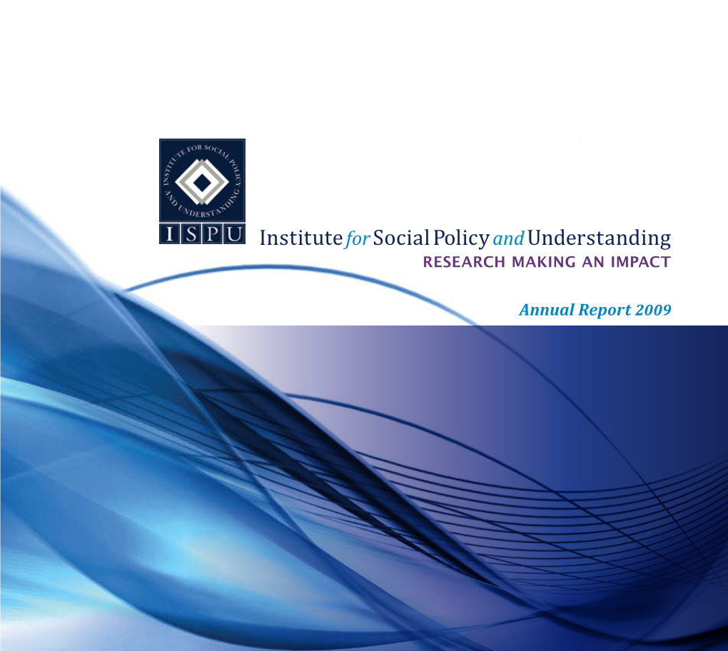 Instituteforsocial Policyandunderstanding