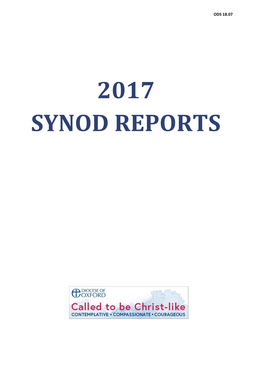 2017 Synod Reports