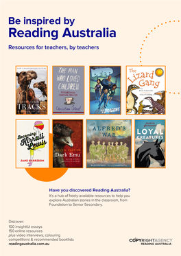 Reading Australia Resources for Teachers, by Teachers