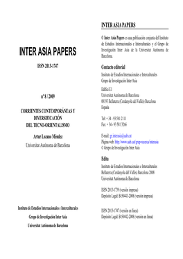 Inter Asia Papers