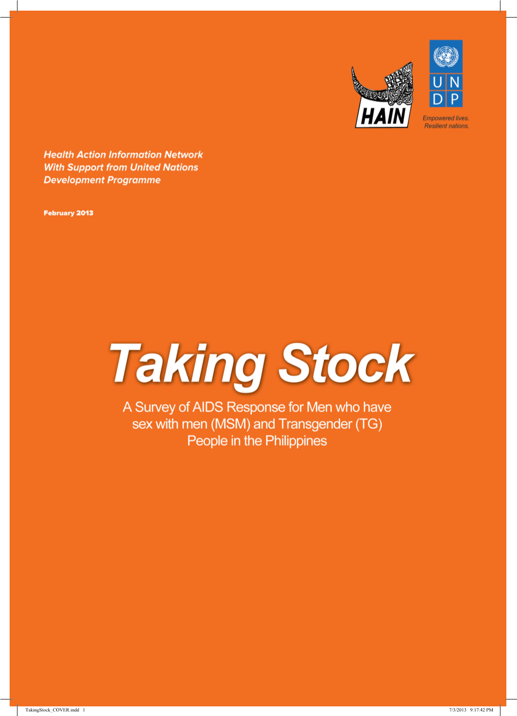 Takingstock COVER.Indd 1 7/3/2013 9:17:42 PM Takingstock COVER.Indd 2 7/3/2013 9:18:54 PM Takingstock Final-072013.Indd 1 7/3/2013 9:22:29 PM Copyright © 2013