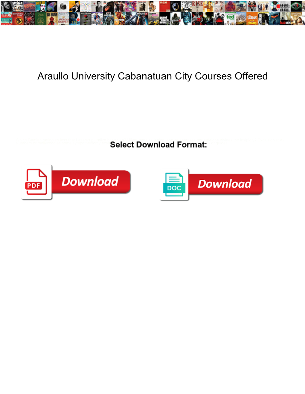 Araullo University Cabanatuan City Courses Offered