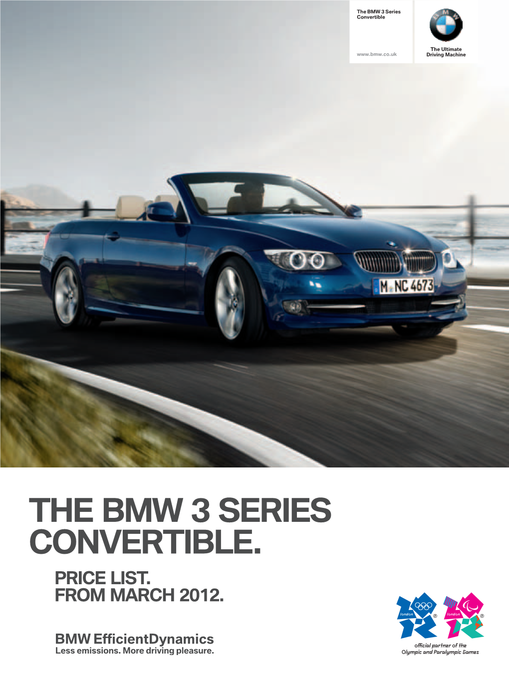 THE BMW 3 Series CONVERTIBLE. Price List