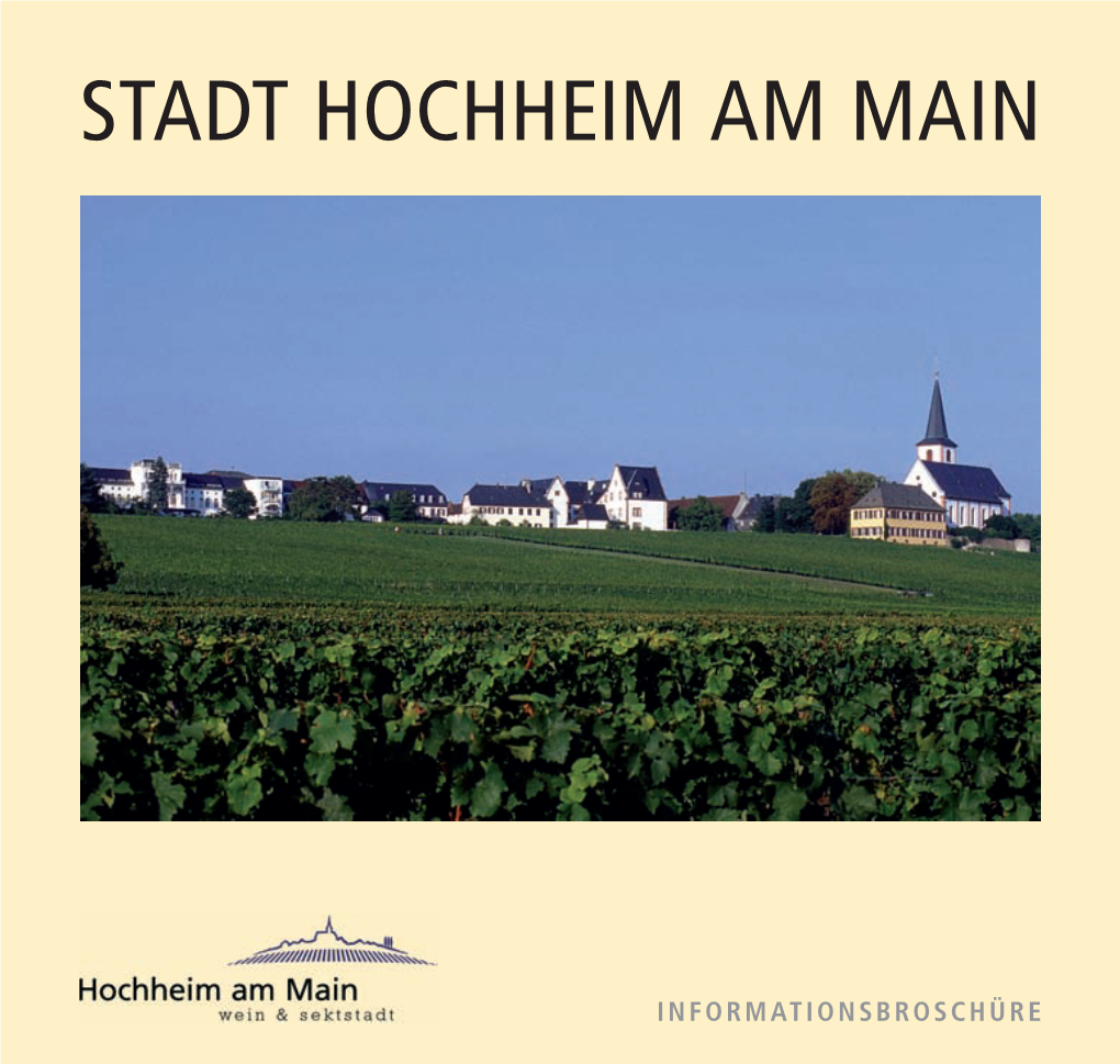 Bürger-Informationsbroschüre Der Stadt Hochheim Am Main