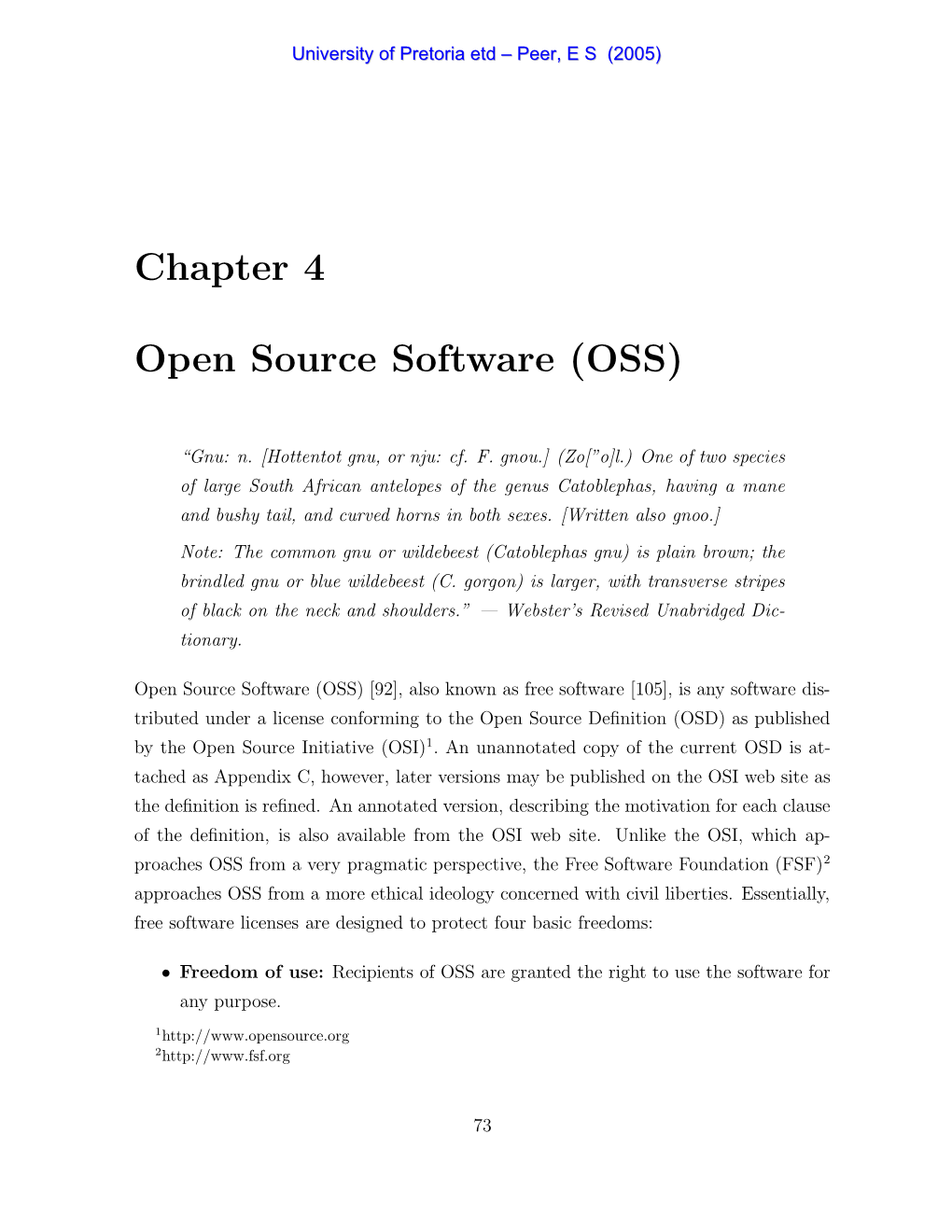 Chapter 4 Open Source Software (OSS)