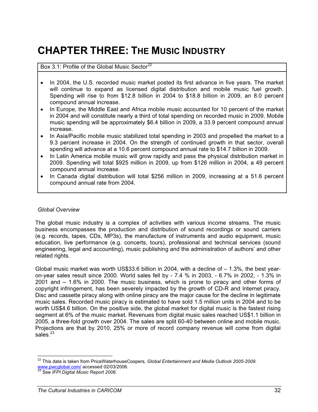 Chapter Three: the Music Industry