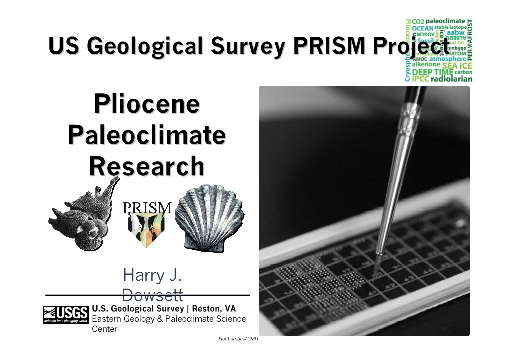 Pliocene Paleoclimate Research