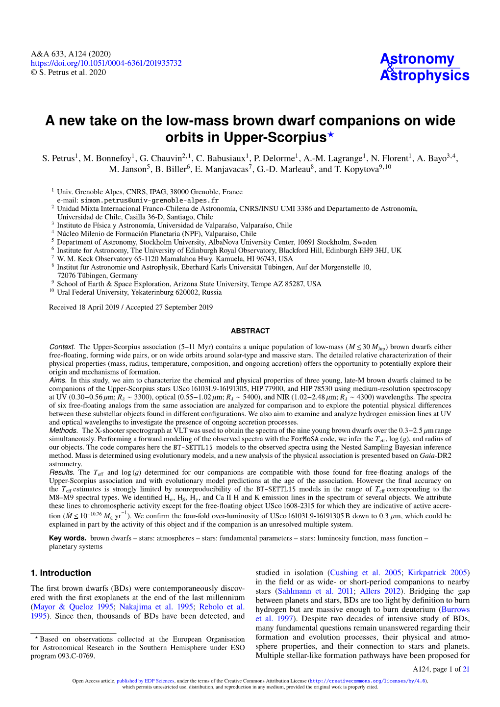 A New Take on the Low-Mass Brown Dwarf Companions on Wide Orbits in Upper-Scorpius? S