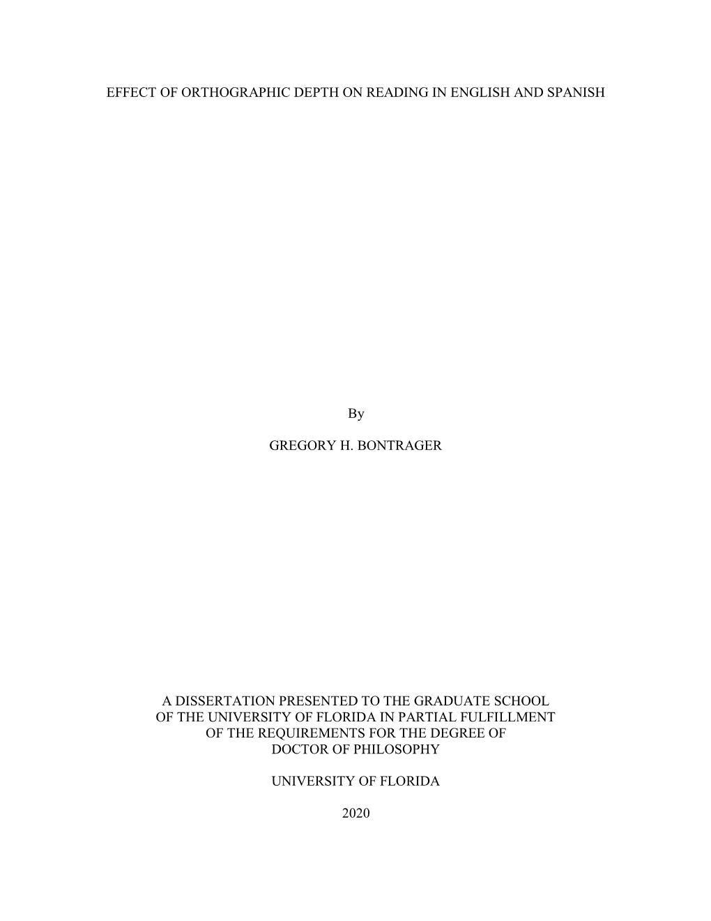 University of Florida Thesis Or Dissertation