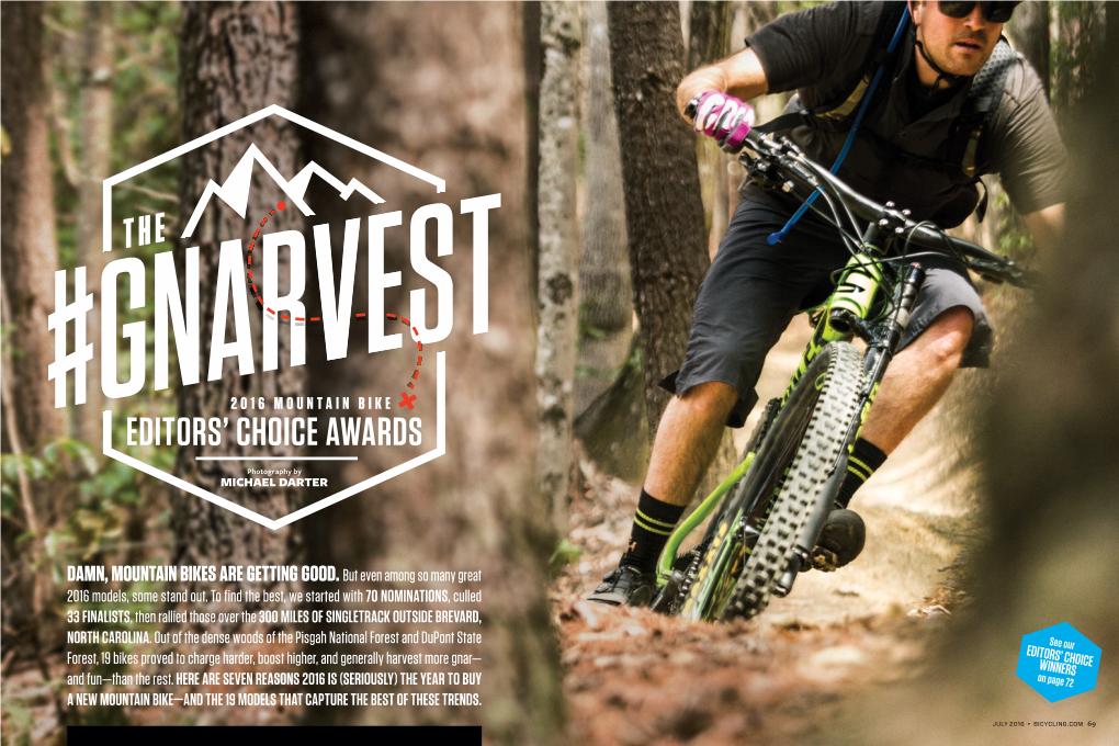 2016 MOUNTAIN BIKE Editors' Choice Awards Ve