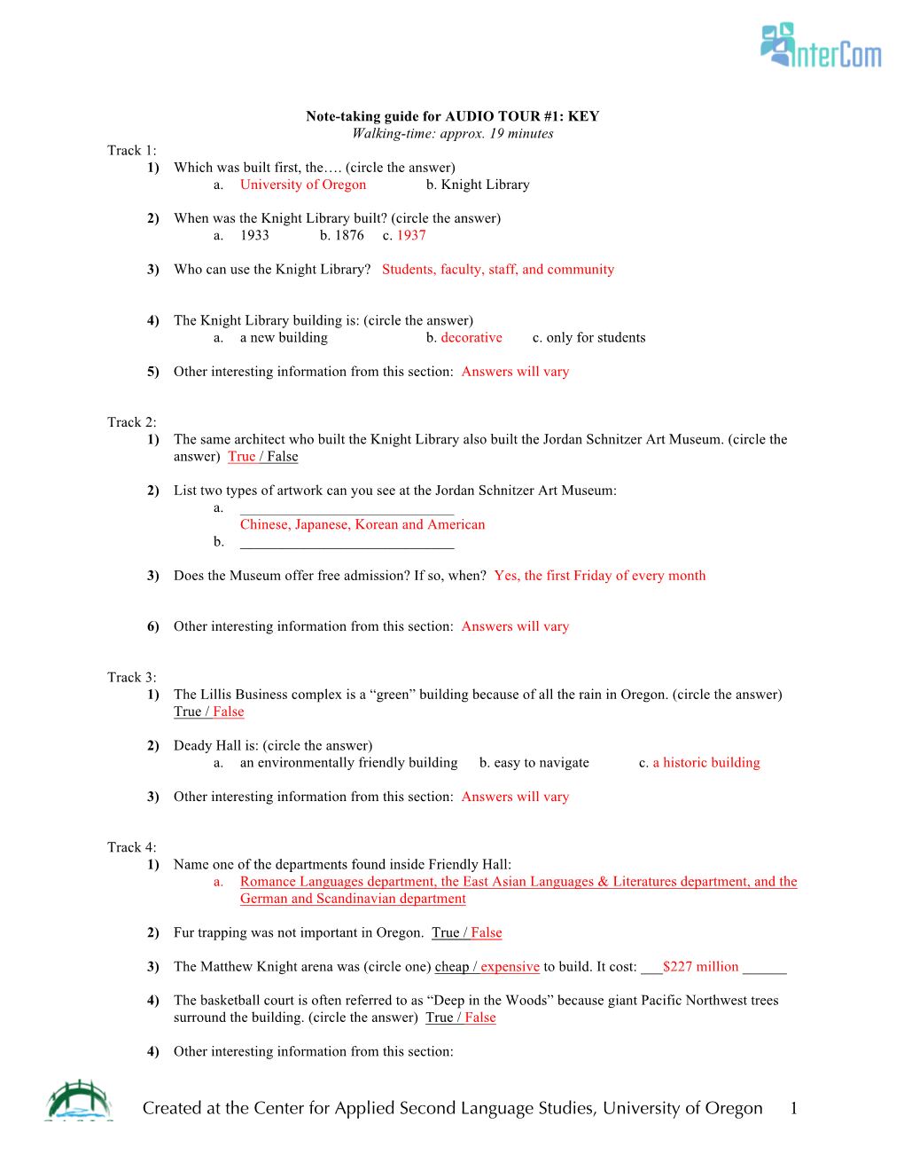 Note-Taking Guide Answer