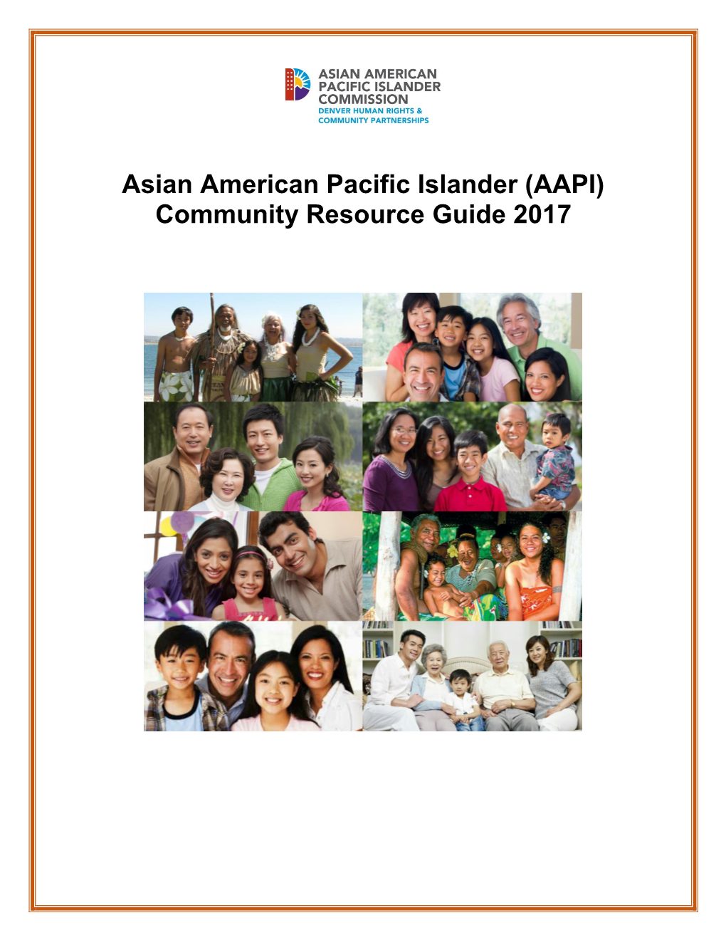 Asian American Pacific Islander (AAPI) Community Resource Guide 2017