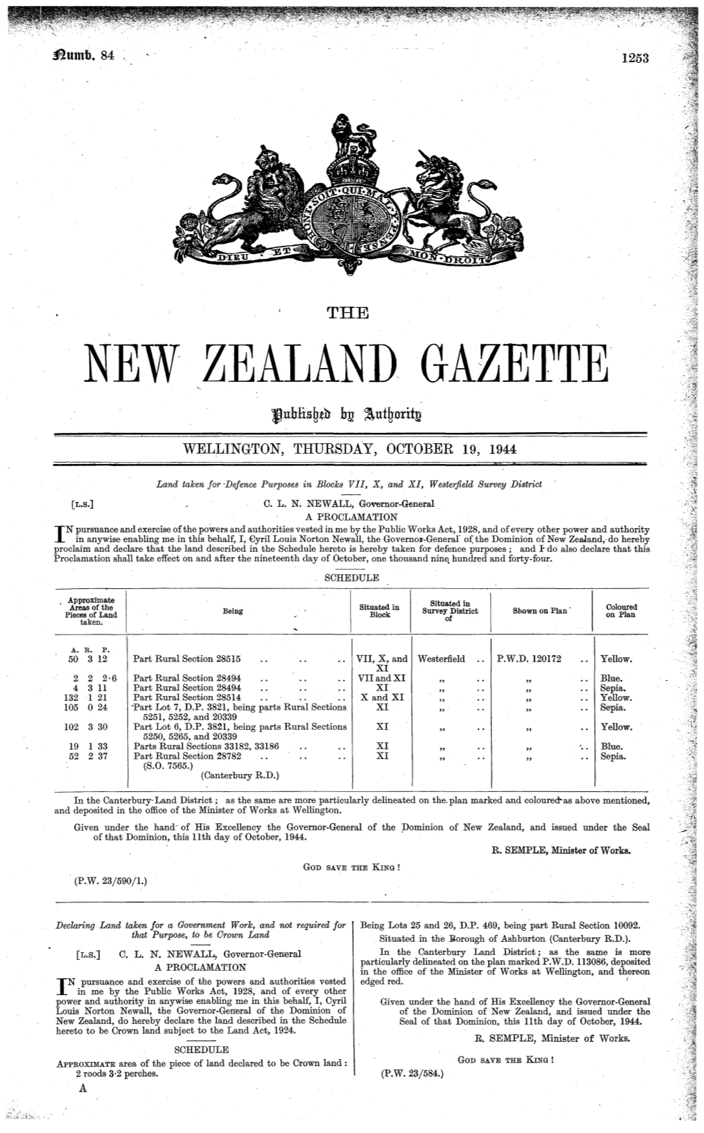 New Zealand Gazette