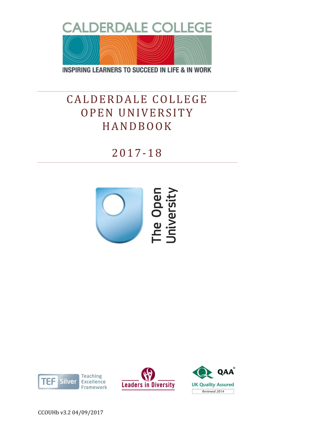 Calderdale College Open University Handbook