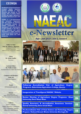 E-Newsletter Apr - Jun 2021 | Vol 2, Issue 4