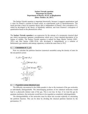 4.3 Sackur-Tetrode Equation.Pdf
