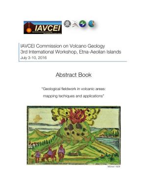 IAVCEI Commission on Volcano Geology 3Rd International Workshop, Etna-Aeolian Islands July 3-10, 2016