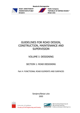 Functional Road Elements and Surfaces
