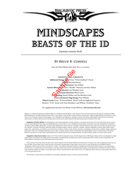 Mindscapes: Beasts of the Id