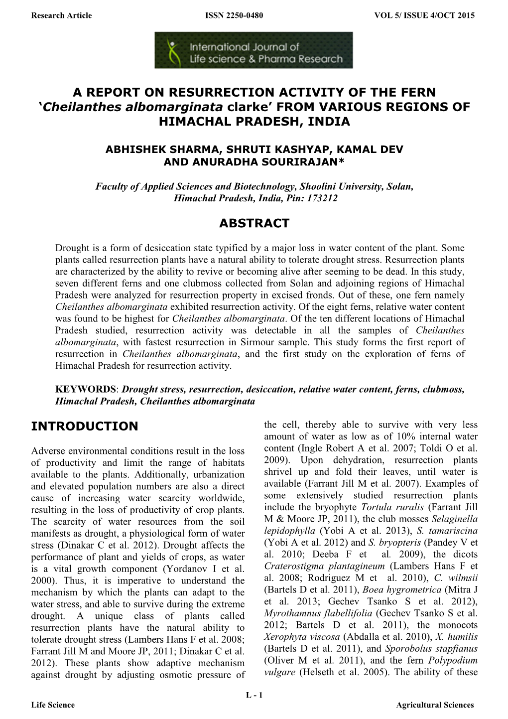 'Cheilanthes Albomarginata Clarke' from VARIOUS REGIONS of HIMACHAL PRADESH