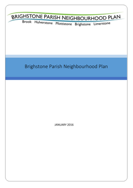 Brighstone Parish Neighbourhood Plan