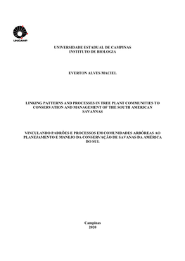 Universidade Estadual De Campinas Instituto De Biologia