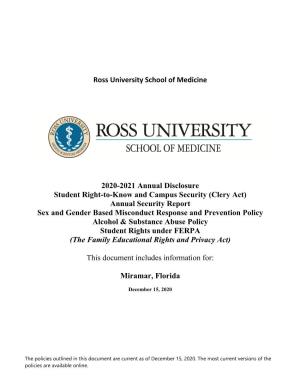Ross University School of Medicine Annual Disclosure (Miramar)
