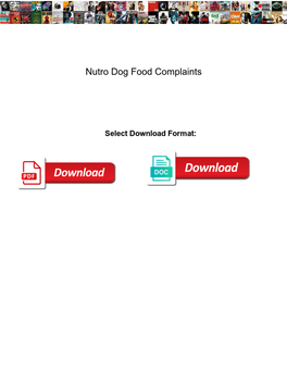 Nutro Dog Food Complaints