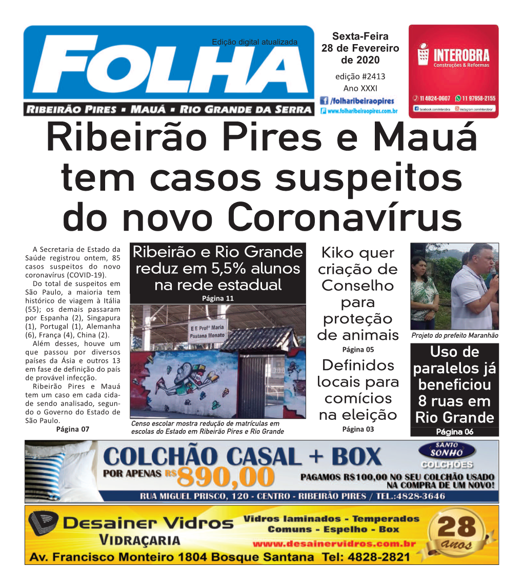 Ribeirão Pires E Mauá Tem Casos Suspeitos Do Novo Coronavírus