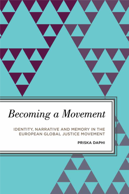 Identity, Narrative and Memory in the European Global Justice Movement
