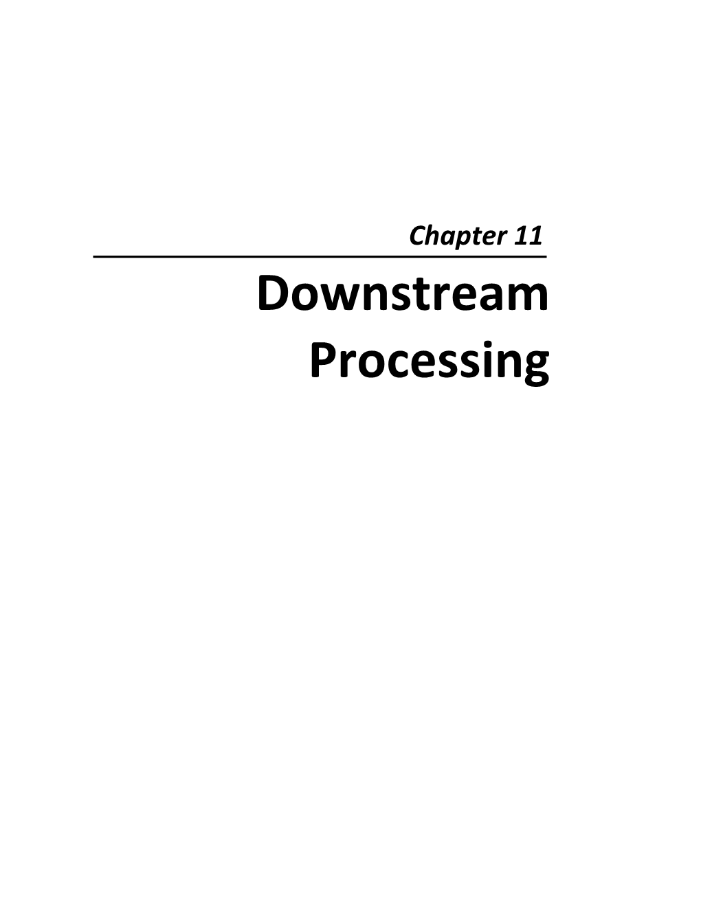 Downstream Processing