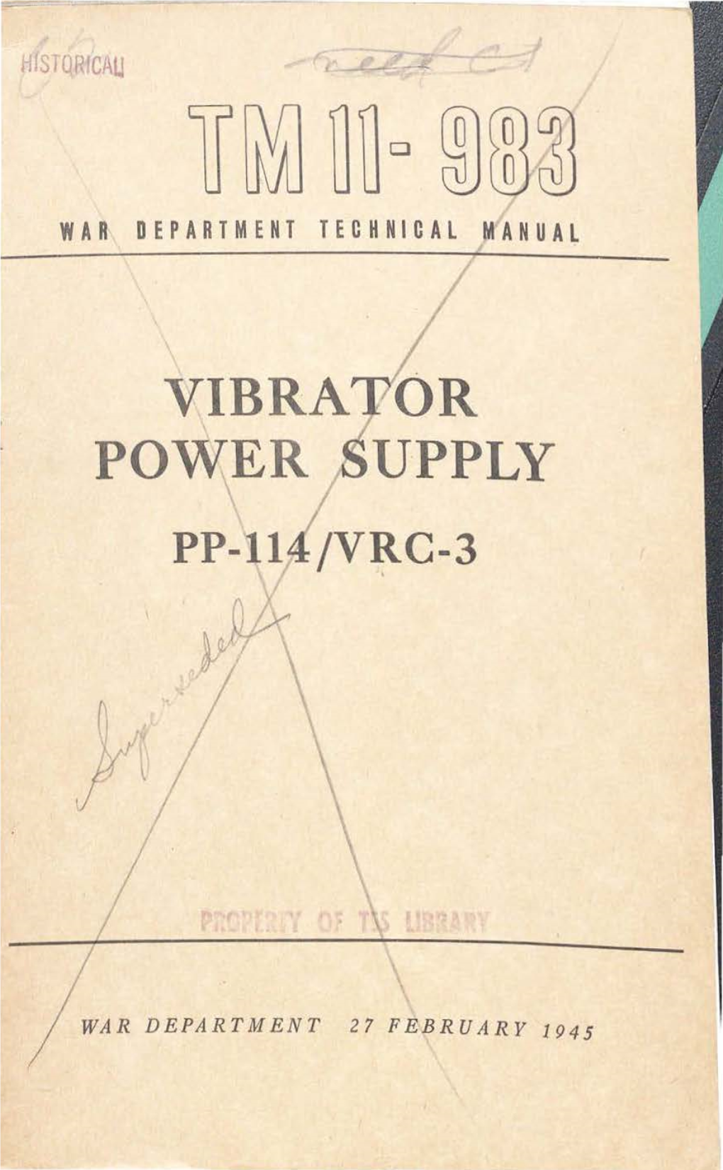 Vibrator Power 1 Supply