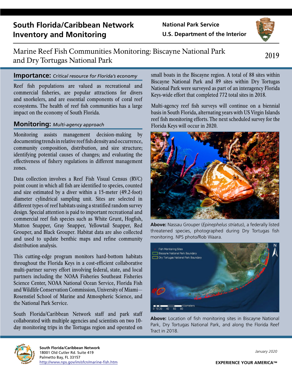 Marine Reef Fish Communities Monitoring: Biscayne National Park and Dry Tortugas National Park