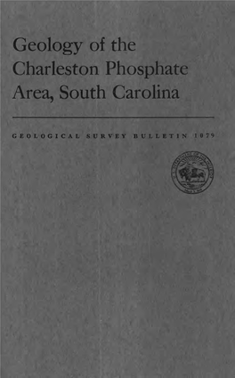 Geology of the Charleston Phosphate Area, South Carolina