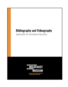 Bibliography and Videography Applicable for Secondary Education