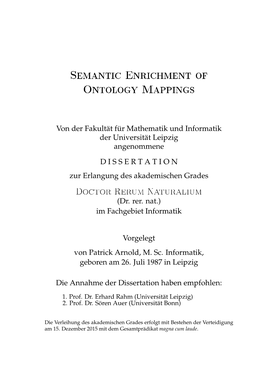 Semantic Enrichment of Ontology Mappings