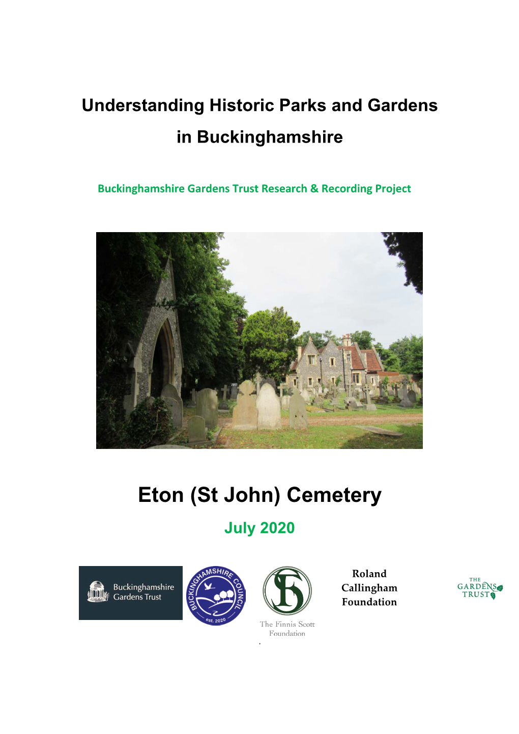 Eton (St John) Cemetery July 2020