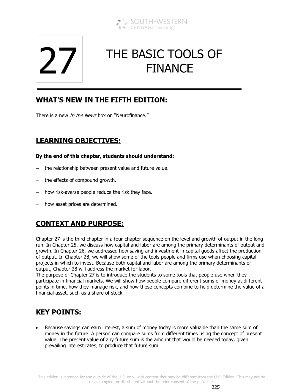 Chapter 27/The Basic Tools of Finance 483