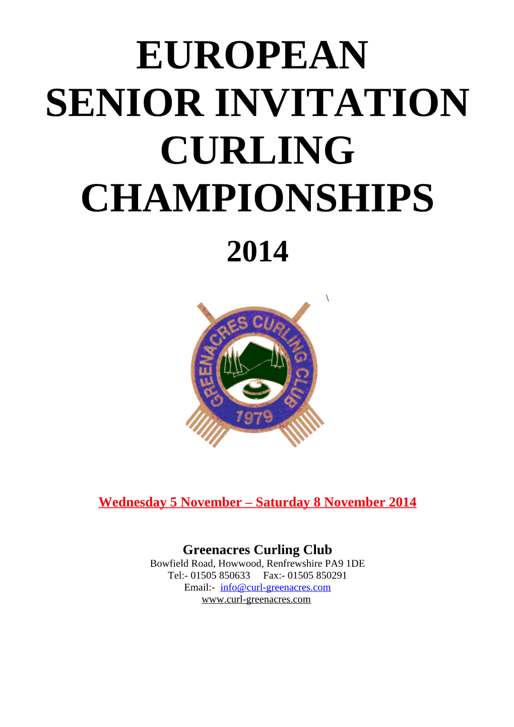 European Senior Invitation Curling Championships 2014