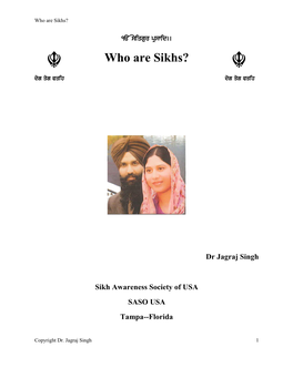 Who Are Sikhs (PDF)