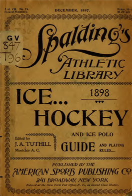 Ice Hockey and Ice Polo Guide