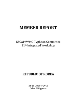 Member Report