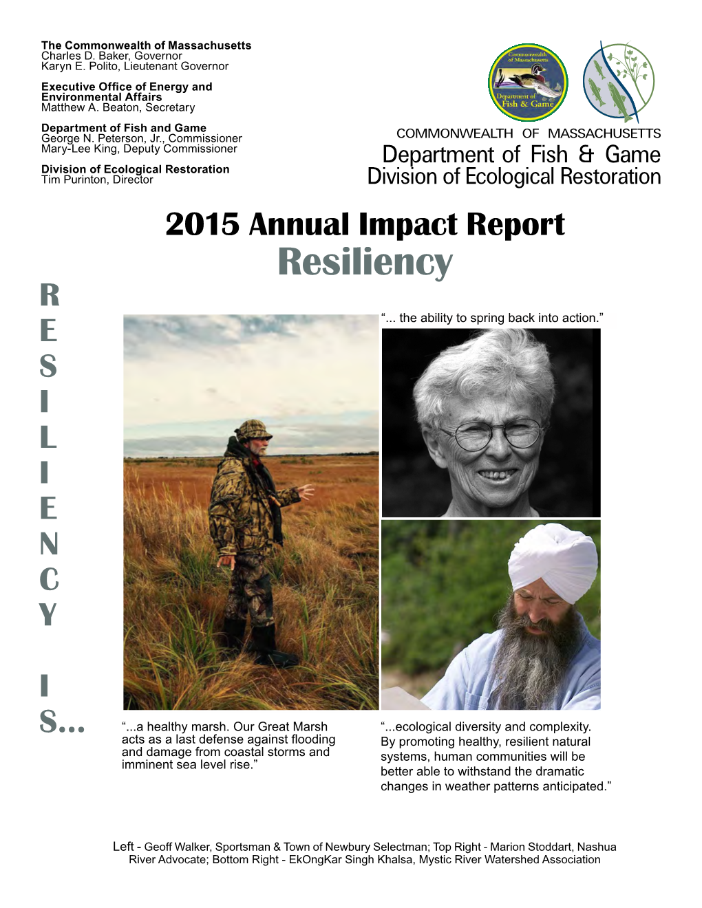 DER's 2015 Annual Report
