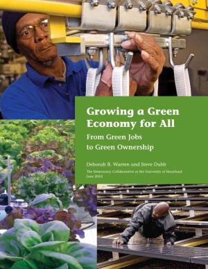 Growing a Green Economy for All from Green Jobs to Green Ownership