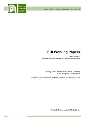 EUI Working Papers