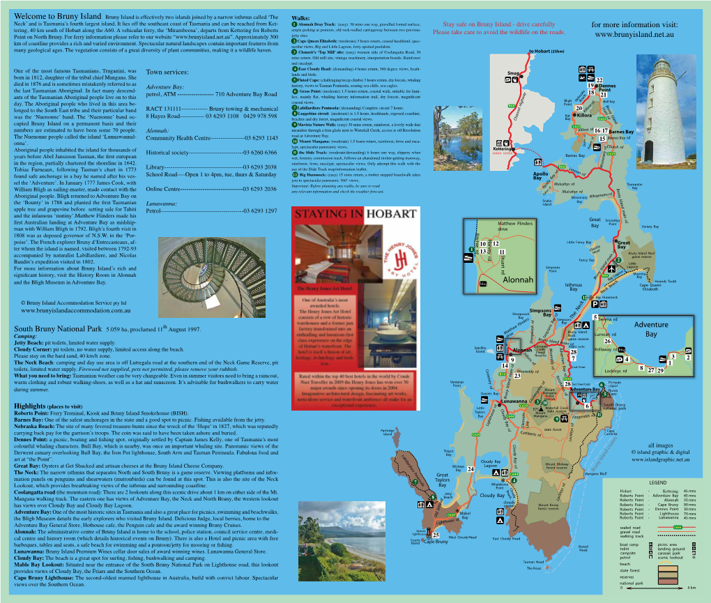Bruny Island Visitor Brochure