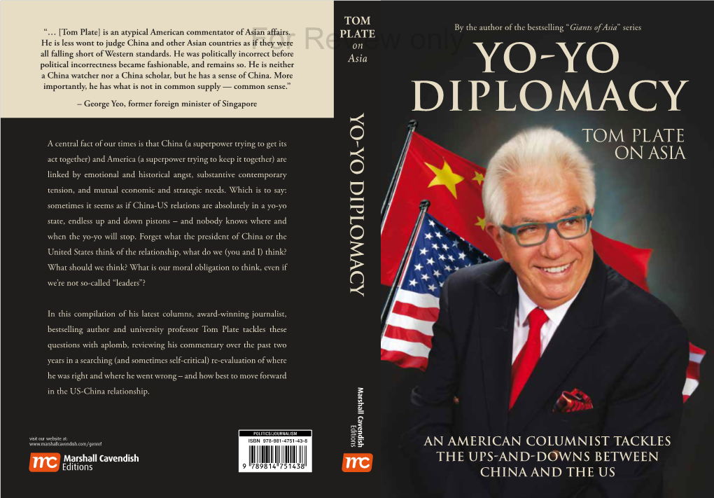 YO-YO DIPLOMACY Diplomacy